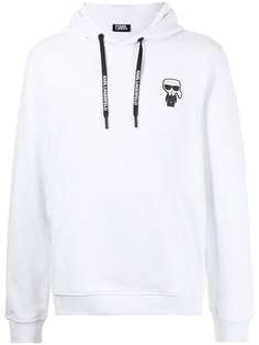 Karl lagerfeld hoodie white on sale