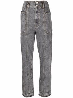 Isabel Marant Étoile широкие джинсы с эффектом потертости