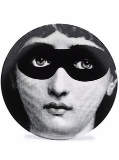 Fornasetti декоративная тарелка с графичным принтом