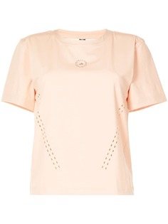 adidas by Stella McCartney спортивный топ с короткими рукавами и логотипом