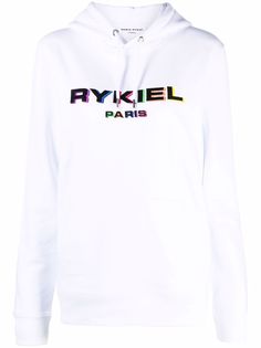SONIA RYKIEL худи из органического хлопка с вышитым логотипом