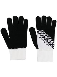 Givenchy шерстяные перчатки с логотипом