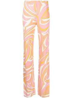 Emilio Pucci легинсы bootcut с принтом Vortici