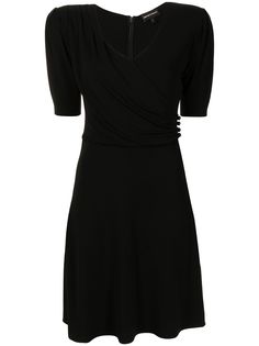 Emporio Armani платье мини с V-образным вырезом