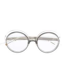 Dita Eyewear очки в круглой прозрачной оправе