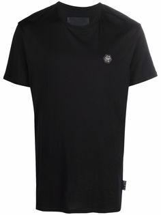 Philipp Plein футболка Institutional с нашивкой-логотипом