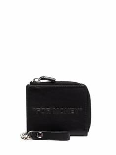 Off-White DEBOSSED QUOTE CHAIN WALLET BLACK BLACK