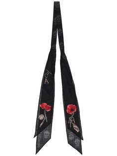 Alexander McQueen шарф с принтом Skull