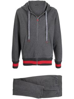 Kiton спортивный костюм с отделкой в полоску