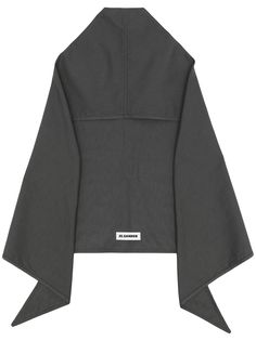 Jil Sander легкий шарф с капюшоном