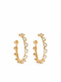 Annoushka серьги-кольца Marguerite из желтого золота с бриллиантами