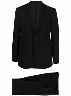 Emporio Armani строгий костюм с однобортным пиджаком