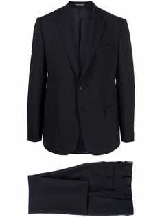 Emporio Armani строгий костюм с однобортным пиджаком
