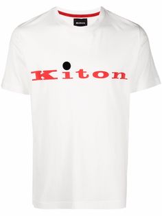 Kiton футболка с логотипом