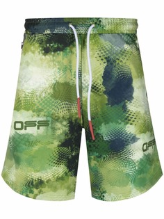 Off-White шорты с принтом