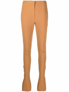 Jacquemus брюки с завышенной талией и разрезами