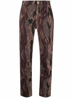 Carhartt WIP укороченные брюки с камуфляжным принтом