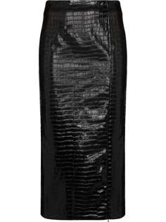 ROTATE юбка-карандаш с тиснением под крокодила