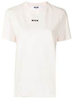 MSGM футболка с логотипом