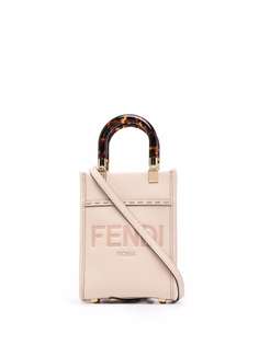 Fendi сумка-тоут с тисненым логотипом