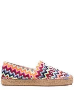M Missoni эспадрильи с принтом зигзаг