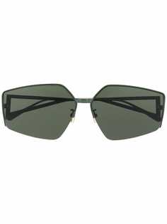 Bottega Veneta Eyewear солнцезащитные очки в геометричной оправе