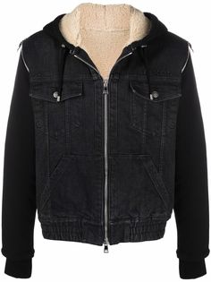 Balmain джинсовая куртка с капюшоном