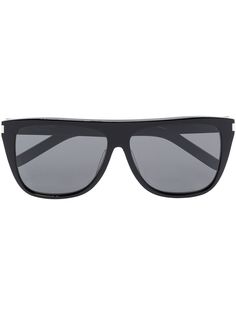 Saint Laurent Eyewear солнцезащитные очки SL 1 Slim в D-образной оправе