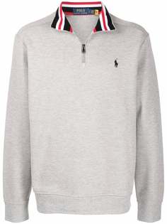 Polo Ralph Lauren толстовка с воротником на молнии и вышивкой Polo Pony