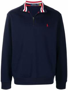 Polo Ralph Lauren толстовка с воротником на молнии и вышивкой Polo Pony