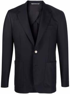 Canali однобортный пиджак из шерсти