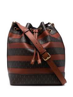 Saint Laurent сумка в полоску с монограммой