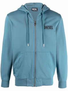 Diesel худи на молнии с логотипом