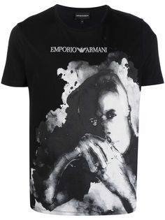 Emporio Armani футболка с графичным принтом