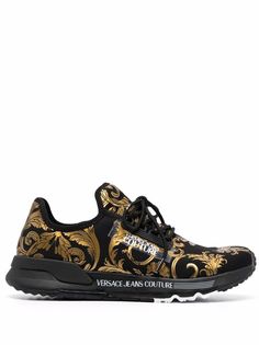 Versace Jeans Couture кроссовки с принтом Barocco
