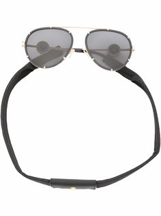 Versace Eyewear солнцезащитные очки-авиаторы с декором Medusa