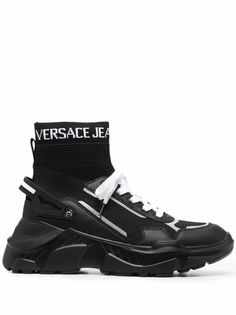 Versace Jeans Couture высокие кроссовки-носки