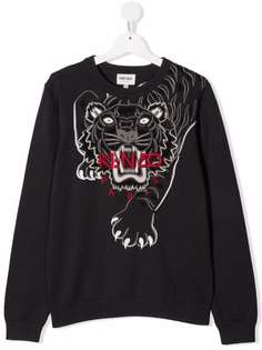Kenzo Kids джемпер с вышивкой Tiger