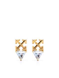 Off-White Arrows-motif crystal-embellished earrings