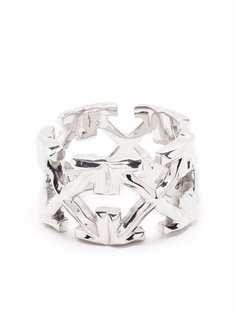 Off-White melted arrow ring