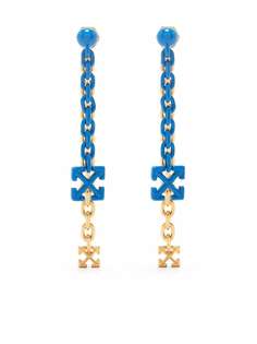 Off-White chain Arrow earrings