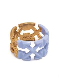 Off-White painted arrow ring