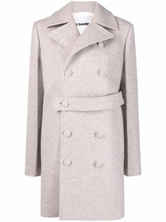 Jil Sander двубортное пальто с поясом
