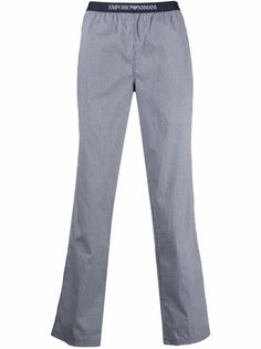 Emporio Armani пижамные брюки с логотипом