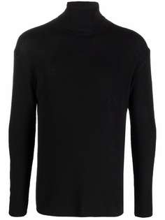 Lemaire топ в рубчик с высоким воротником