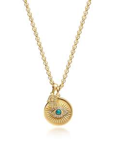 Nialaya Jewelry колье с подвеской Evil Eye