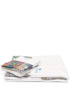 ETRO HOME полотенце с вышитым логотипом