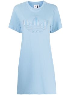 adidas платье-футболка с вышитым логотипом