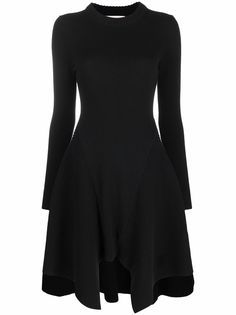 Alexander McQueen кашемировое платье с закругленным подолом