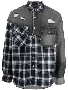 FIVE CM рубашка с длинными рукавами и вставками